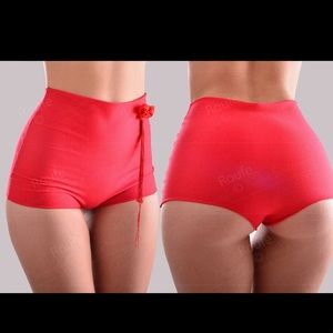 Custom 50’s high waisted booty pole shorts S/M